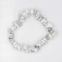 Howlite white bracelet (split)