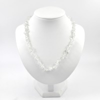 Rock crystal necklace (split, 45cm)