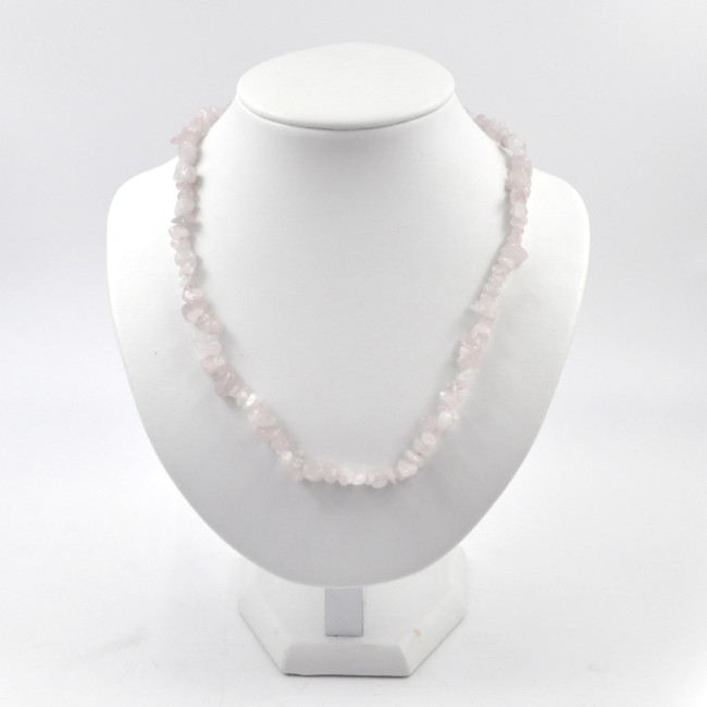 Rose Quartz necklace (split, 45cm)