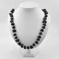 Tourmaline black necklace (chunks, 45cm)