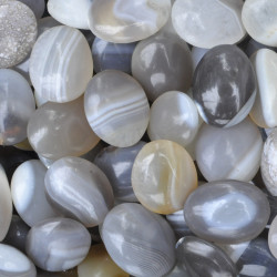 Agate grey palmstones (S) 500GR