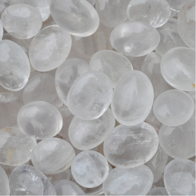 Rock Crystal palmstones (L) 500GR