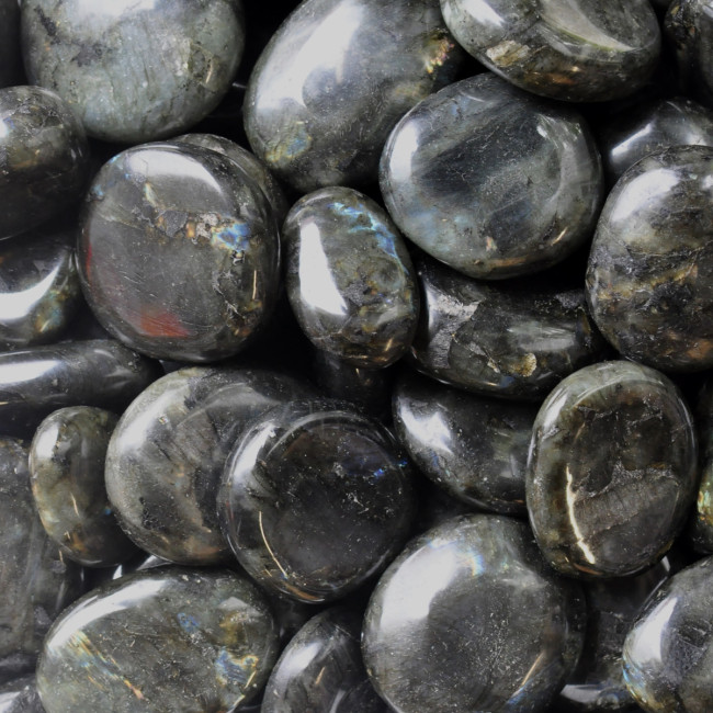 Labradorite palmstones (XL) 1KG