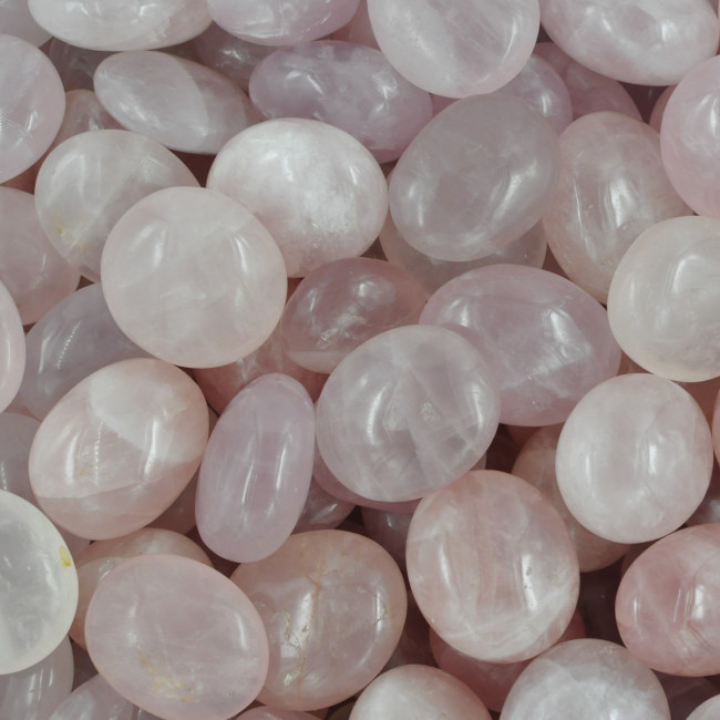 Rose Quartz palmstones (L) 500GR