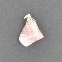 Agate Apricot pendant 1PC