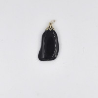 Agate black pendant 1PC