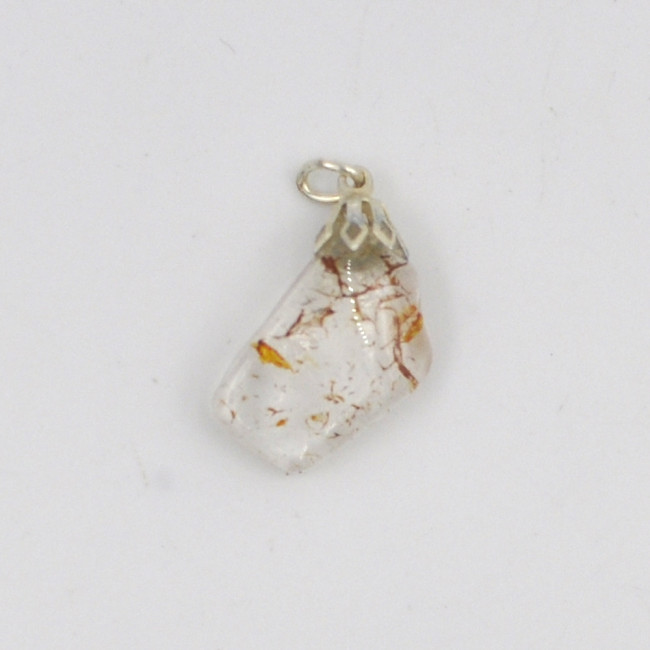 Rock crystal with inclusions pendant 1PC