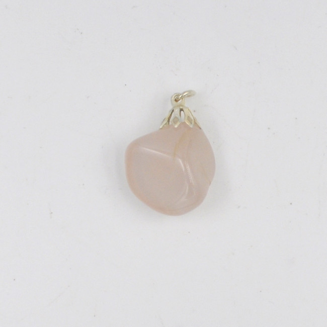 Chalcedony pink pendant 1PC