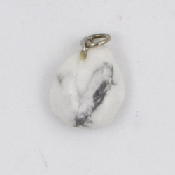 Howlite white pendant 1PC