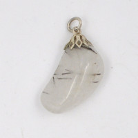 Tourmaline in Quartz pendant 1PC