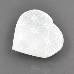 Selenite heart 7cm