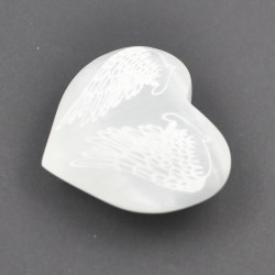 Selenite heart 7cm