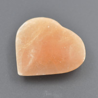 Selenite heart orange 10cm