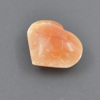 Selenite heart orange 7cm