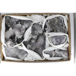 Amethyst clusters pink/purple 1TRAY