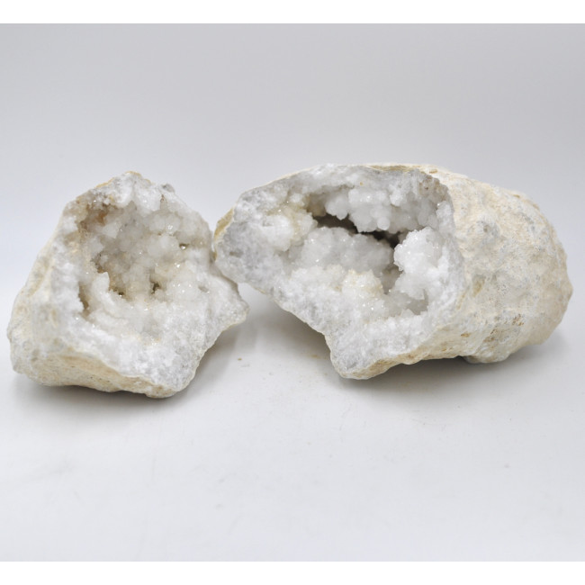 Rock Crystal geode 11-12cm 1BOX