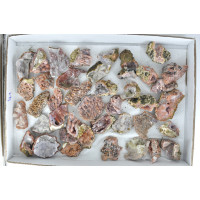 Chalcedony pink clusters 1TRAY