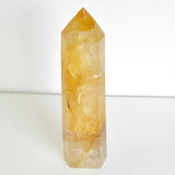Limonite with Rock Crystal obelisk 6-sided 1PC (2) Limonite with Rock Crystal obelisk 6-sided 1PC (2)