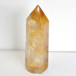 Limonite with Rock Crystal obelisk 6-sided 1PC (4) Limonite with Rock Crystal obelisk 6-sided 1PC (4)