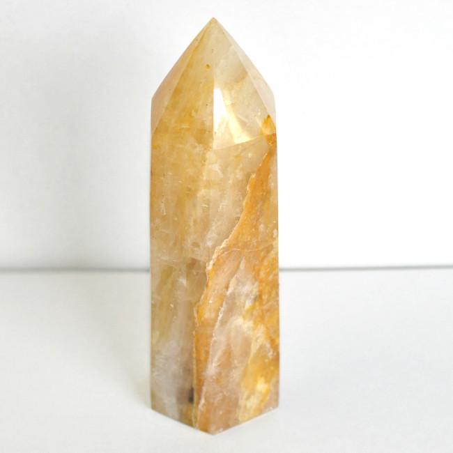 Limonite with Rock Crystal obelisk 6-sided 1PC (5)