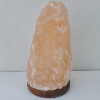 Himalaya salt lamp on wooden sockel 6PC