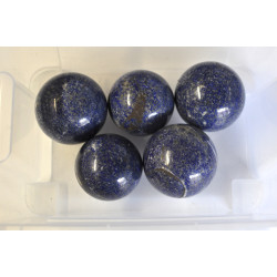 Lapis Lazuli spheres 5PC
