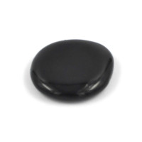 Obsidian black flat stone 1PC