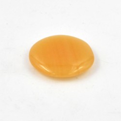 Calcite orange flat stone 1PC