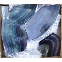 Fluorite Rainbow slabs polished 1KG