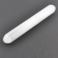 Selenite massagestick round / round 15cm