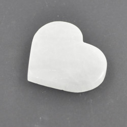 Selenite coaster heart shape 7cm