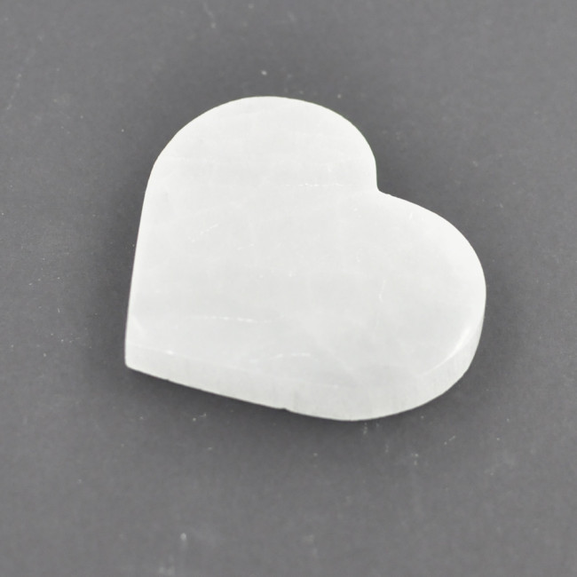 Selenite coaster heart shape 7cm