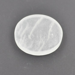 Selenite coaster disc 7cm