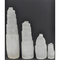 Selenite lamp tower