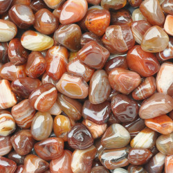 Agate red tumbled stones (XL) 250GR