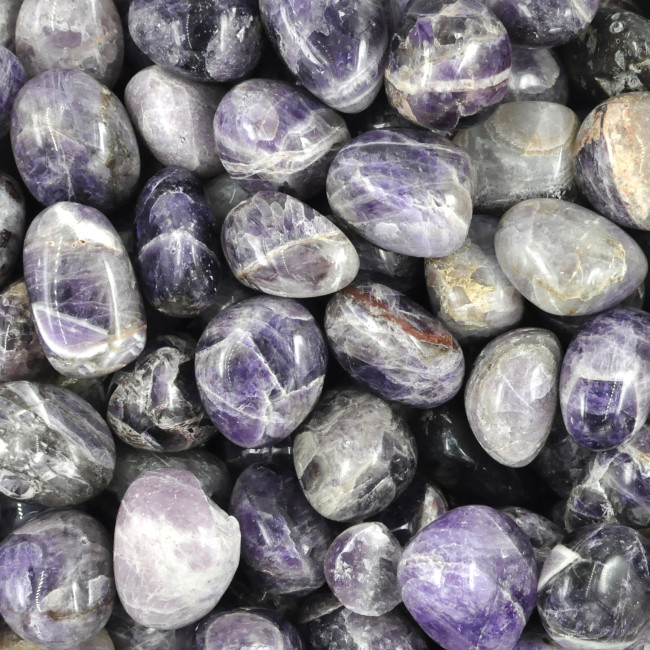 Amethyst tumbled stones (L) 1KG