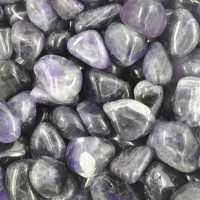 Amethyst Zambia tumbled stones (XL) 250GR