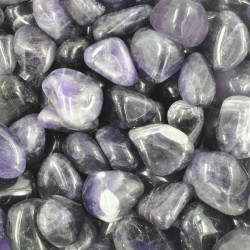 Amethyst Zambia tumbled stones (XL) 250GR