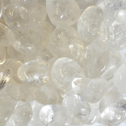 Rock Crystal tumbled stones (XXL) 250GR