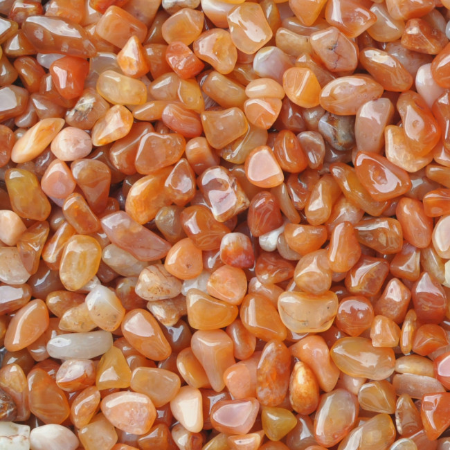 Carnelian tumbled stones (S) 250GR