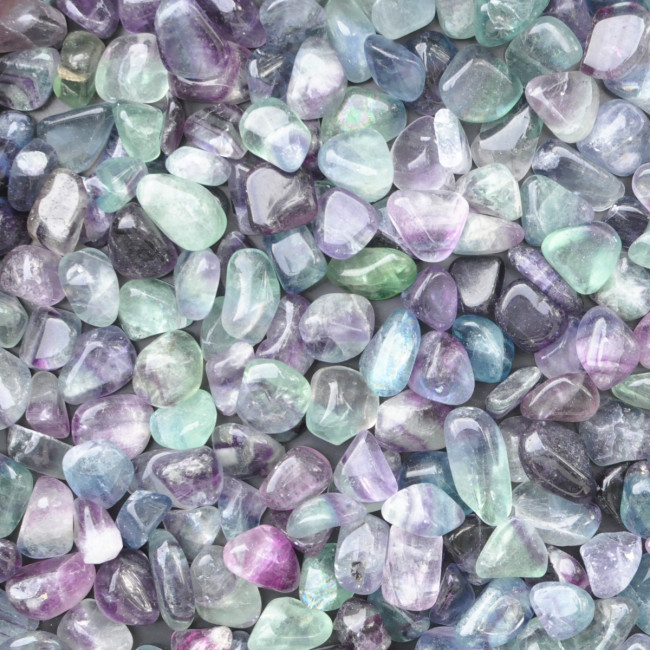 Fluorite tumbled stones (M) 100GR