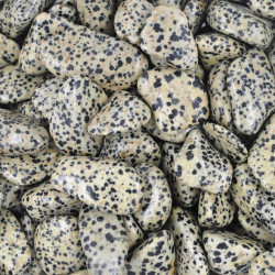 Jasper Dalmatian tumbled stones (XL) 250GR