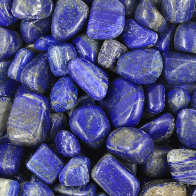 Lapis Lazuli tumbled stones (L) 100GR