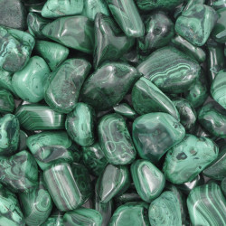 Malachite tumbled stones (L) 100GR