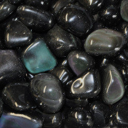 Obsidian Rainbow tumbled stones (XXL+) 1KG