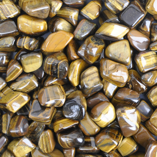 Tiger's Eye tumbled stones (XL) 250GR