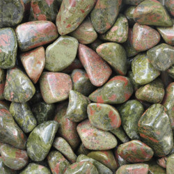 Unakite tumbled stones (XL) 250GR